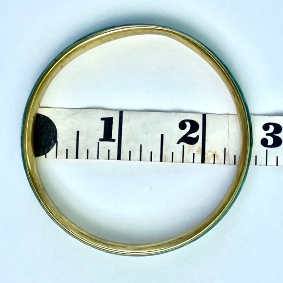 Malachite & Brass Bangle - Picture 5 of 5